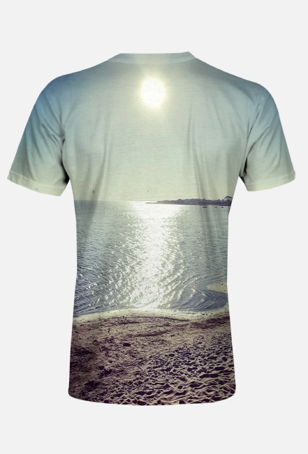 DreamWear Koszulka Zachód na plaży Męska