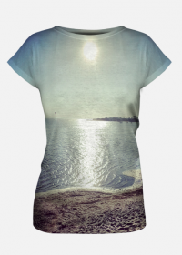 DreamWear Koszulka Zachód na plaży Damska
