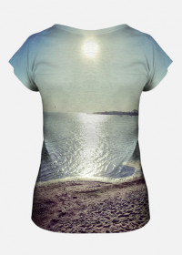 DreamWear Koszulka Zachód na plaży Damska