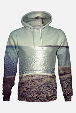 DreamWear Bluza z kapturem Zachód na plaży Męska