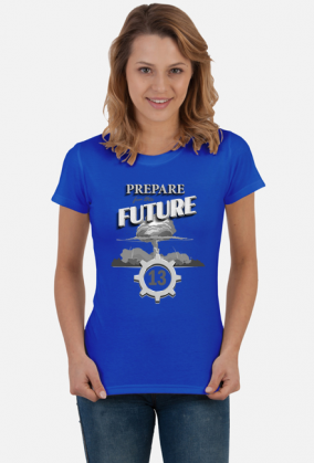 Grzyb atomowy - schron - retro - Prepare for the future - Metro - Fallout - Wasteland - damska koszulka