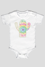 Body tęczowy kaktus mandala