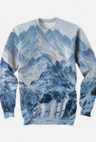 Bluza bez kaptura "FULL PRINT - MOUNTAINS"