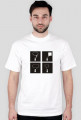 kwadraty - t-shirt biały