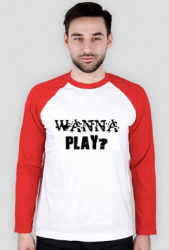 PLAY - longsleeve czerwono-biały