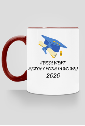 kubek, kolorowe ucho - absolwent sp