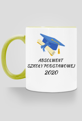 kubek, kolorowe ucho - absolwent sp