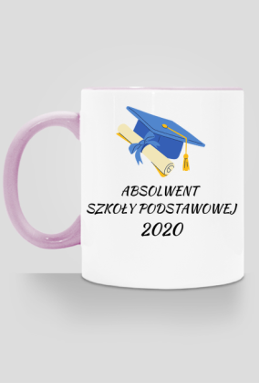 kubek, kolorowe ucho - absolwent sp