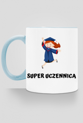 kubek, kolorowe ucho - super uczennica