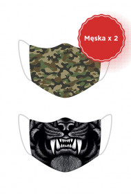 2 MĘSKIE BAWEŁNIANE TRÓJWARSTWOWE + FILTRY GRATIS