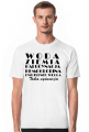 Koszulka męska - Woda, ziemia, halucynacja, hemoglobina, dwutlenek węgla. Taka sytuacja