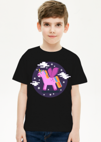 Jednorożec wśród gwiazd - koszulka dla chłopca