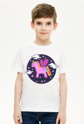 Jednorożec wśród gwiazd - koszulka dla chłopca