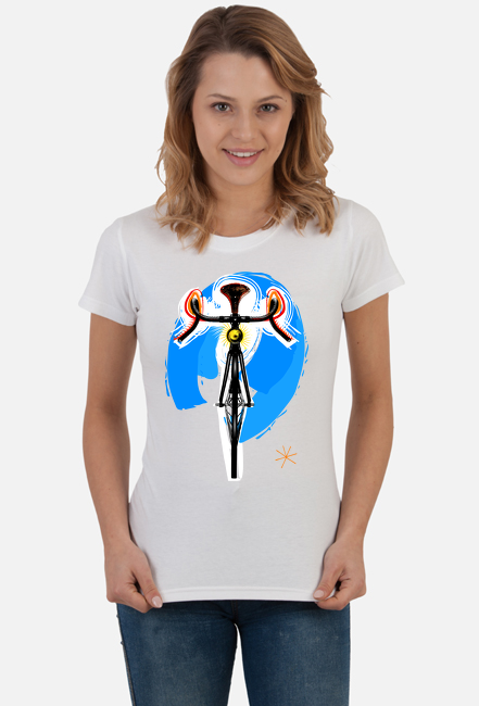 Bike Art T White Girl