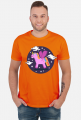 T-shirt męski - Jednorożec pośród gwiazd