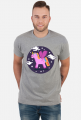 T-shirt męski - Jednorożec pośród gwiazd