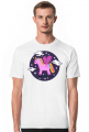 T-shirt męski - Jednorożec pośród gwiazd