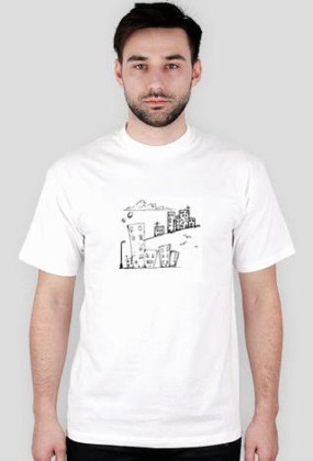 bloki - t-shirt biały