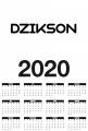 Kalendarz 2020 Dzikson (E.M.R.)