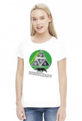 T-shirt damski góry, Bieszczady
