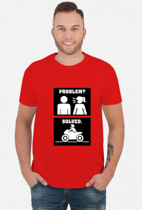 Motorbike - Problem Solved (koszulka męska) cg