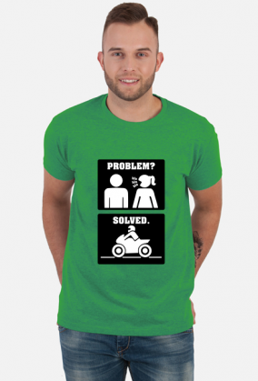 Motorbike - Problem Solved (koszulka męska) cg