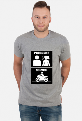 Motorbike - Problem Solved (koszulka męska) cg