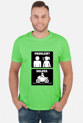 Motorbike - Problem Solved (koszulka męska) cg