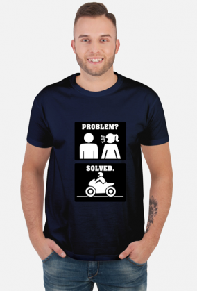 Motorbike - Problem Solved (koszulka męska) cg