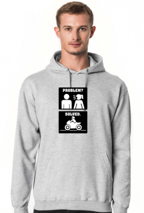 Motorbike - Problem Solved (bluza męska kaptur) cg