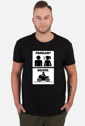 Motorbike - Problem Solved (koszulka męska) jg