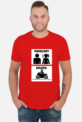 Motorbike - Problem Solved (koszulka męska) jg