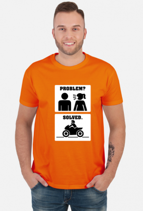 Motorbike - Problem Solved (koszulka męska) jg