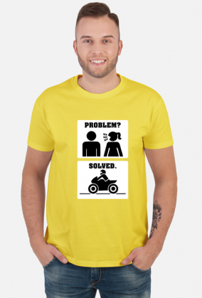 Motorbike - Problem Solved (koszulka męska) jg