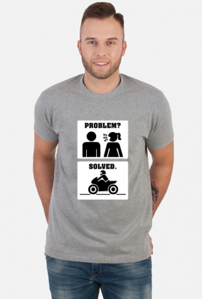 Motorbike - Problem Solved (koszulka męska) jg