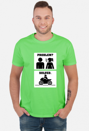 Motorbike - Problem Solved (koszulka męska) jg