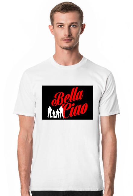 T-SHIRT BELLA CIAO DOM Z PAPIERU