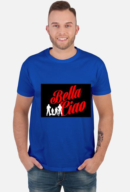 T-SHIRT BELLA CIAO DOM Z PAPIERU