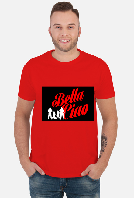 T-SHIRT BELLA CIAO DOM Z PAPIERU