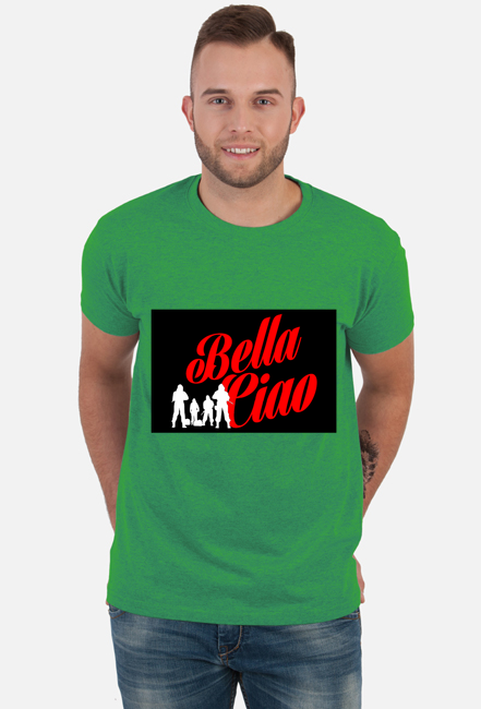 T-SHIRT BELLA CIAO DOM Z PAPIERU