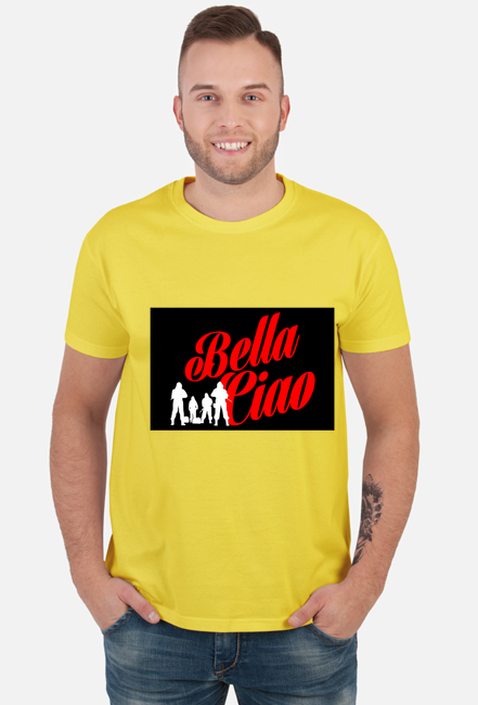 T-SHIRT BELLA CIAO DOM Z PAPIERU