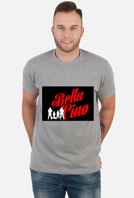 T-SHIRT BELLA CIAO DOM Z PAPIERU