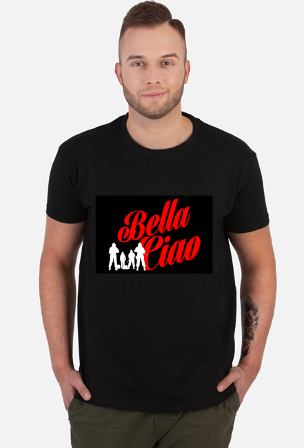 T-SHIRT BELLA CIAO DOM Z PAPIERU