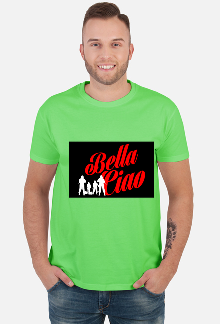 T-SHIRT BELLA CIAO DOM Z PAPIERU