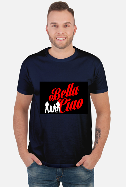 T-SHIRT BELLA CIAO DOM Z PAPIERU