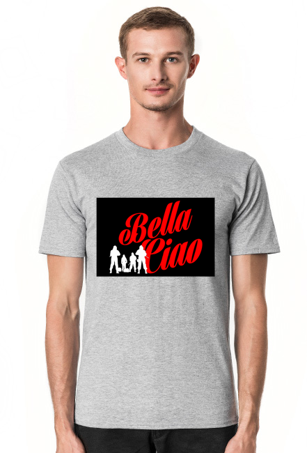 T-SHIRT BELLA CIAO DOM Z PAPIERU