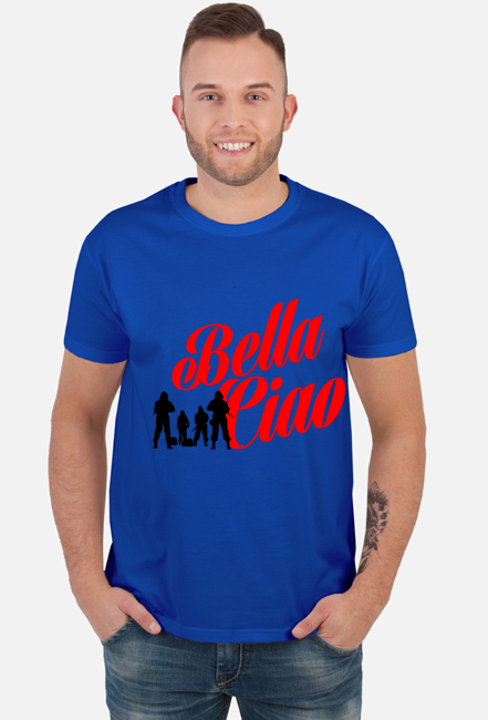 T-SHIRT BELLA CIAO DOM Z PAPIERU