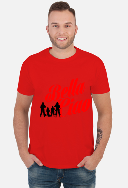 T-SHIRT BELLA CIAO DOM Z PAPIERU