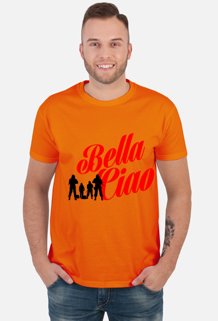 T-SHIRT BELLA CIAO DOM Z PAPIERU