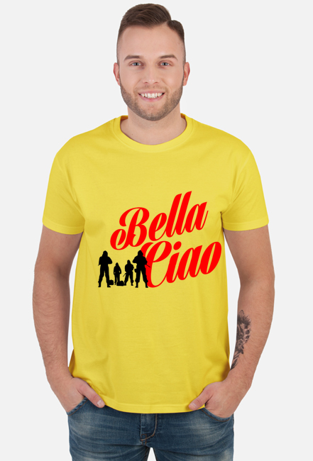 T-SHIRT BELLA CIAO DOM Z PAPIERU